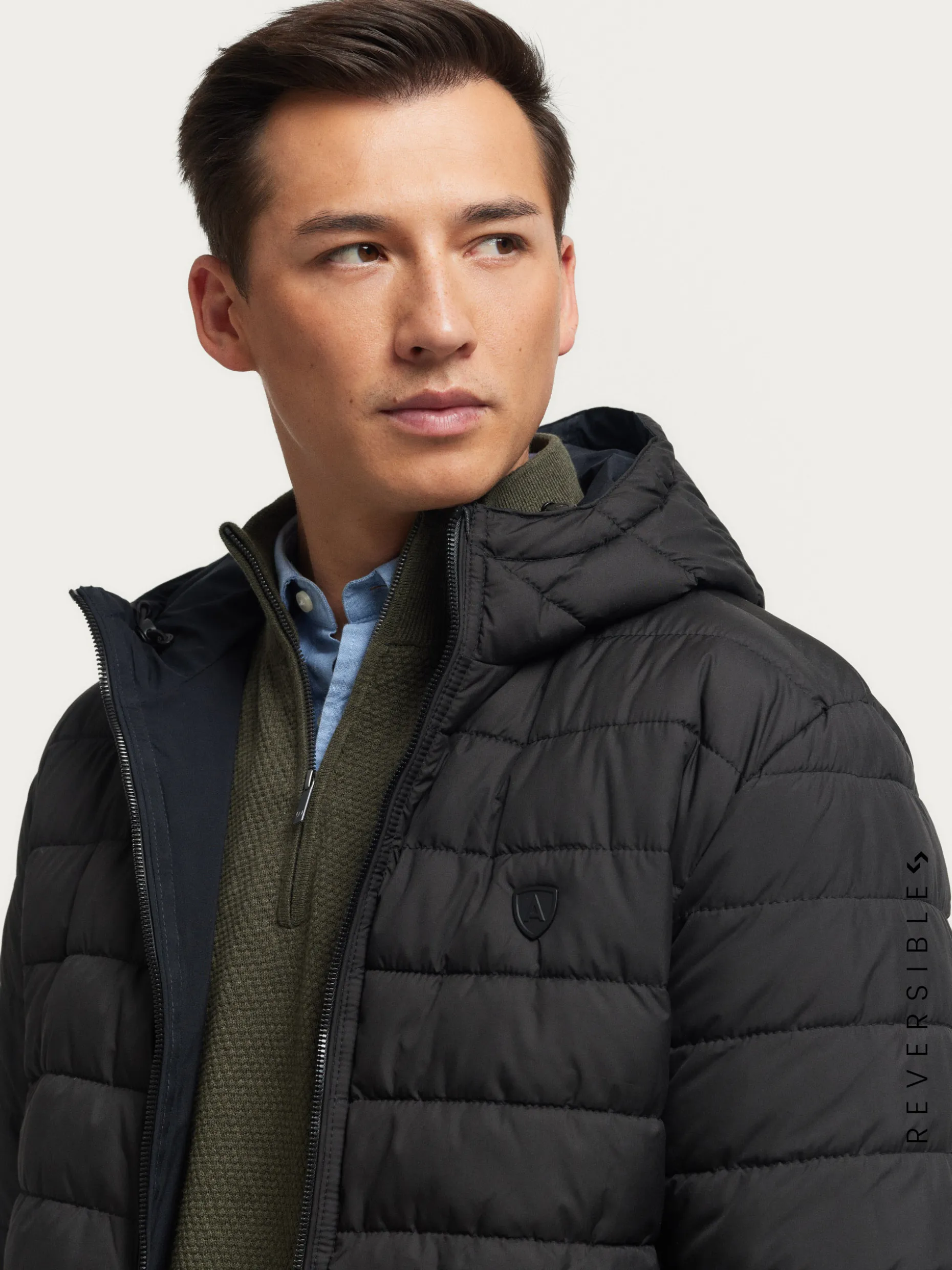 Giacca Parka Ratched Doppia Faccia - Colore Terra Bruciata | Design Versatile di Alvaro Moreno Nuova Collezione