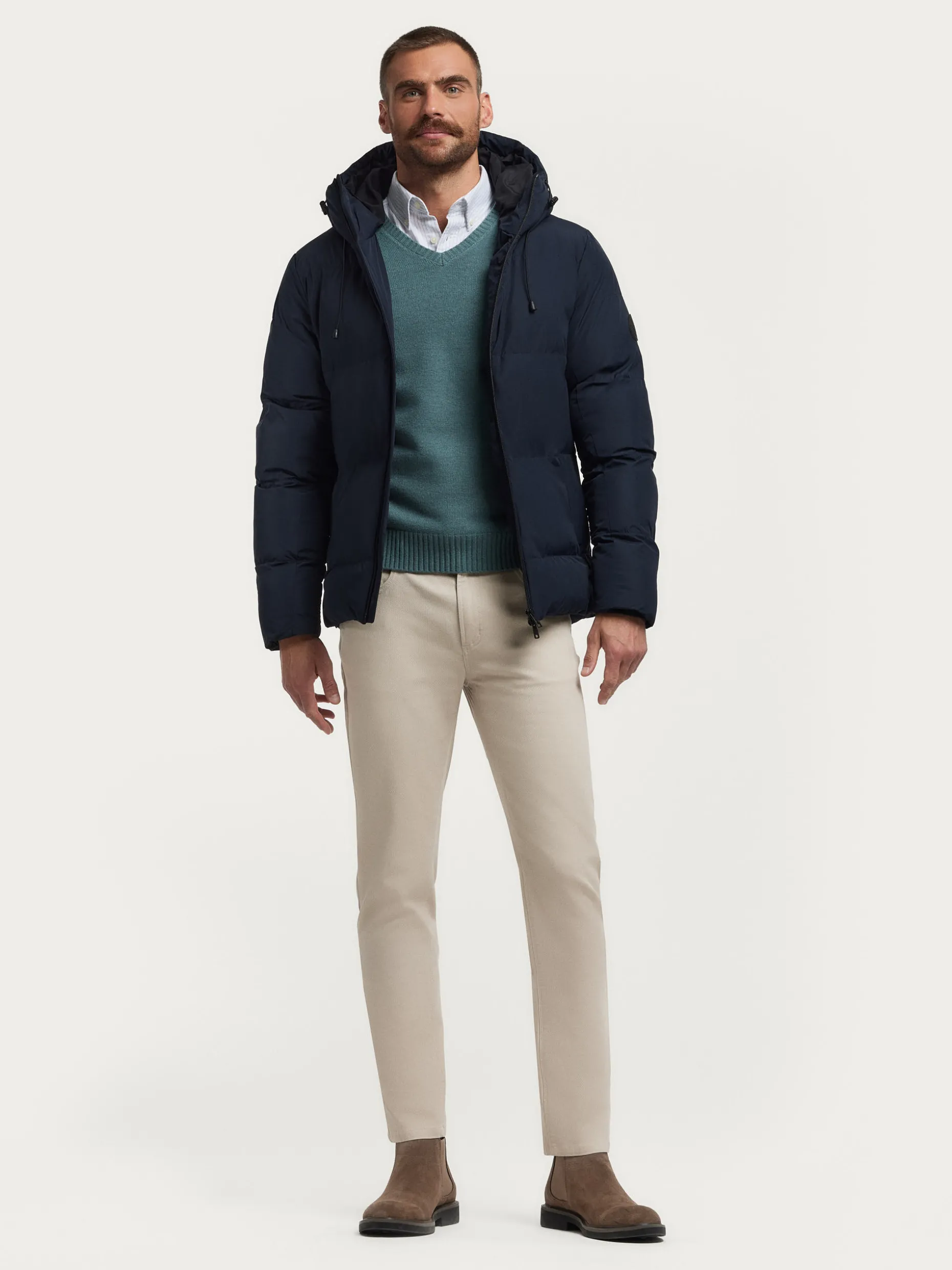 Giacca Invernale Skywear Uomo - Design Esclusivo Alvaro Moreno con Cappuccio Regolabile, Tasca Termica e Tessuto Impermeabile [Edizione Limitata Autunno 2024]
