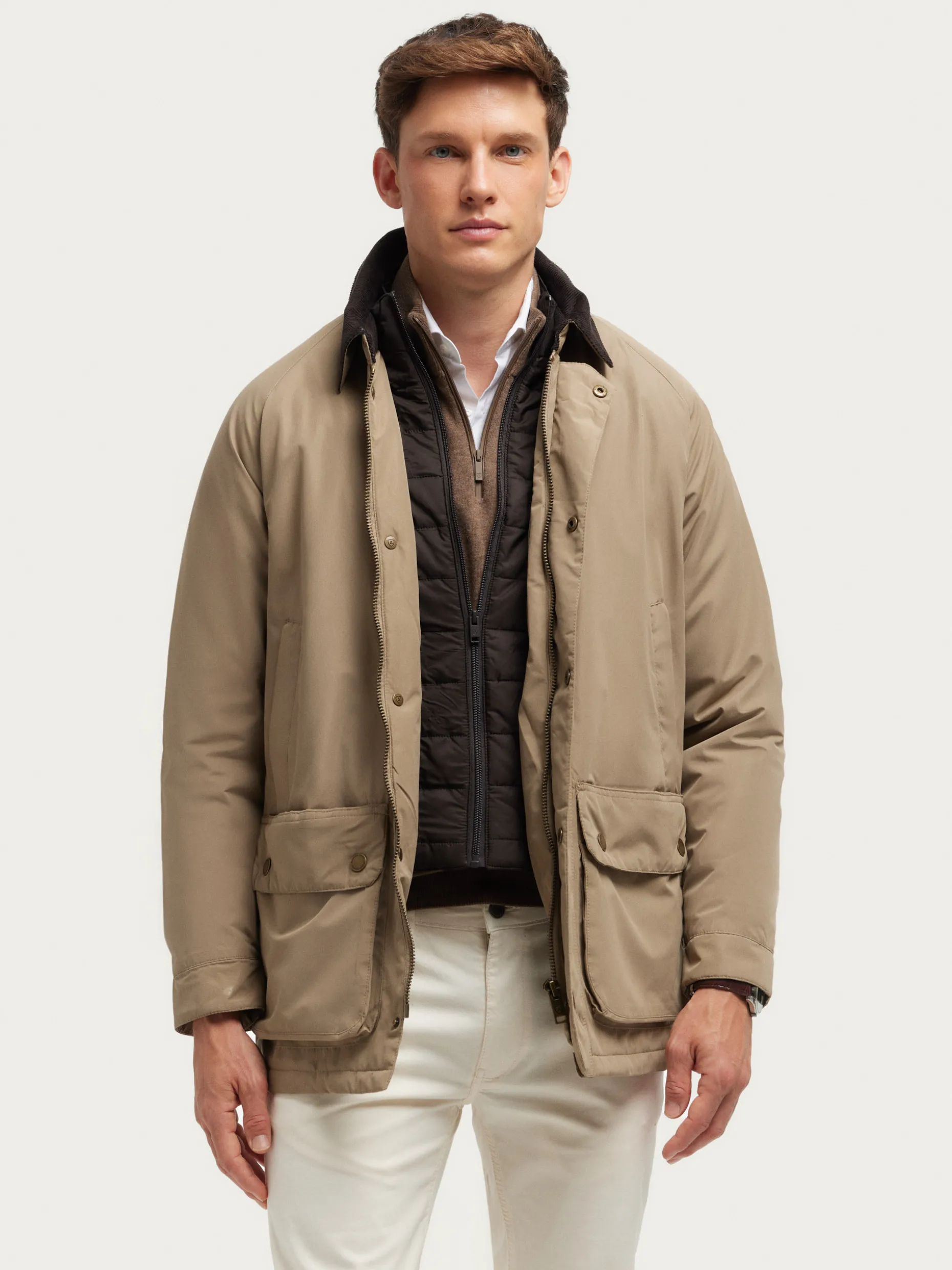 Alvaro Moreno - Cappotto Parka Elegante con Cappuccio, Stile Urbano Autunno-Inverno 2024 

(：、，，)