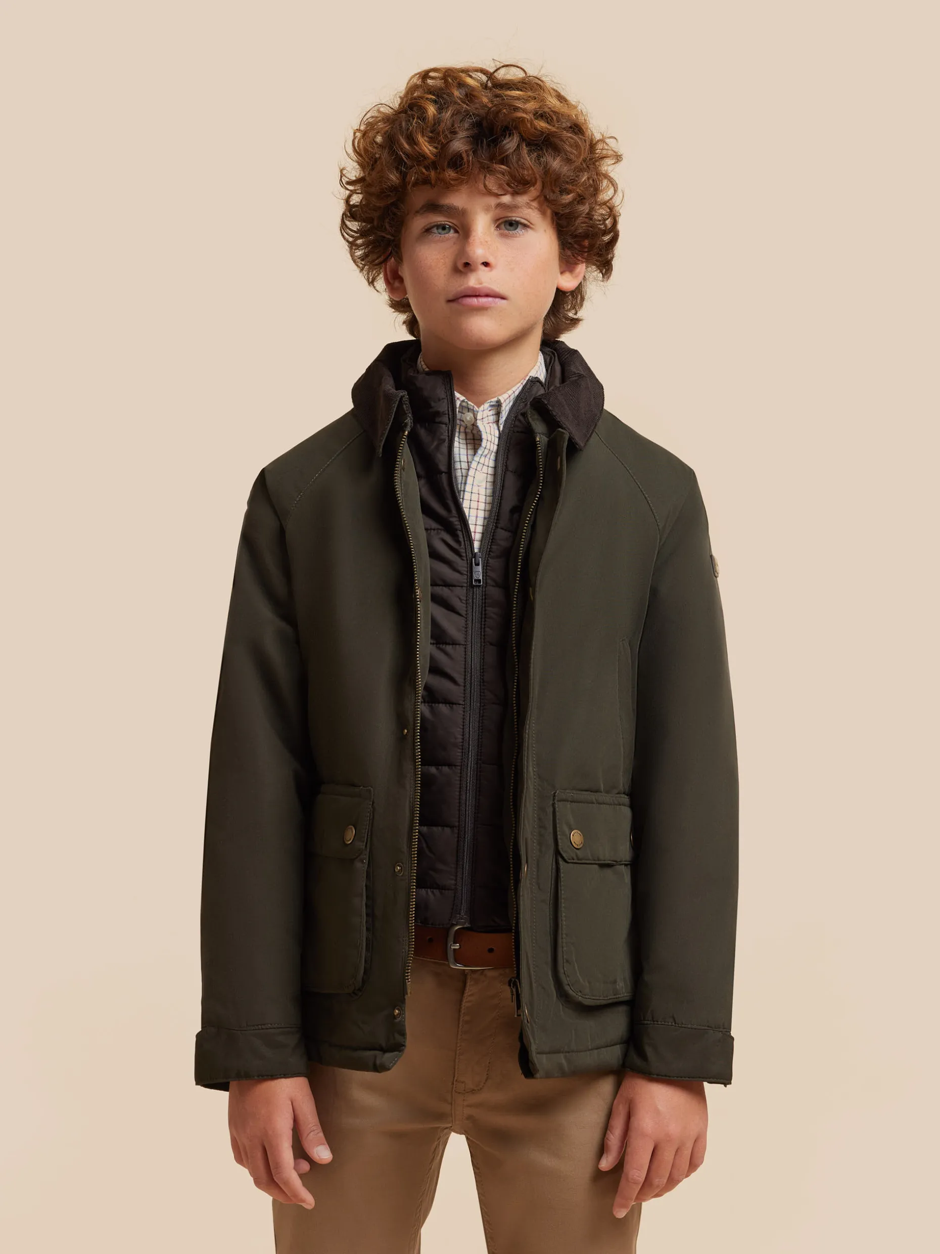 Alvaro Moreno Junior Parka Impermeabile con Cappuccio Regolabile per Bambini - Vendita Diretta Online