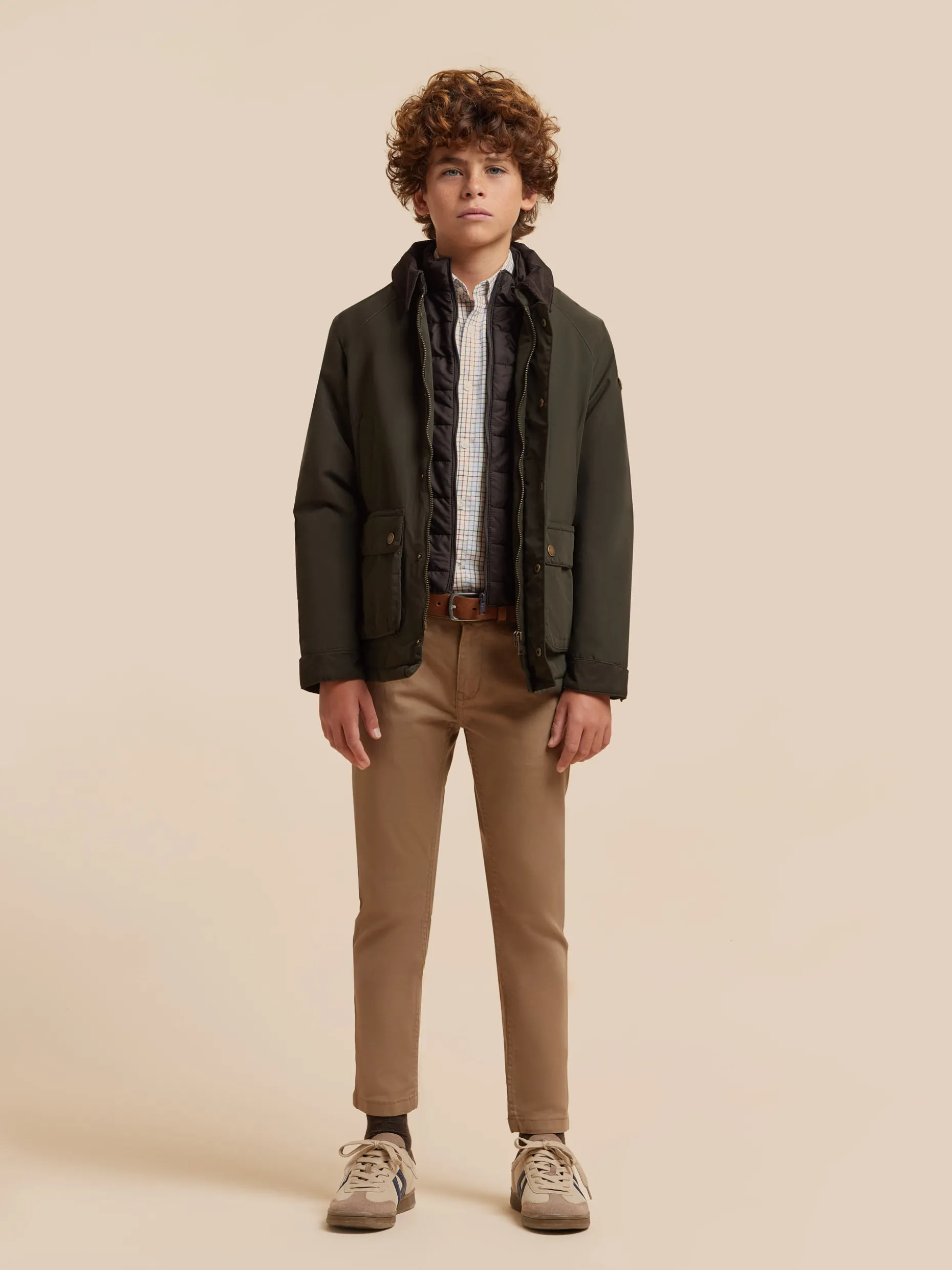 Alvaro Moreno Junior Parka Impermeabile con Cappuccio Regolabile per Bambini - Vendita Diretta Online