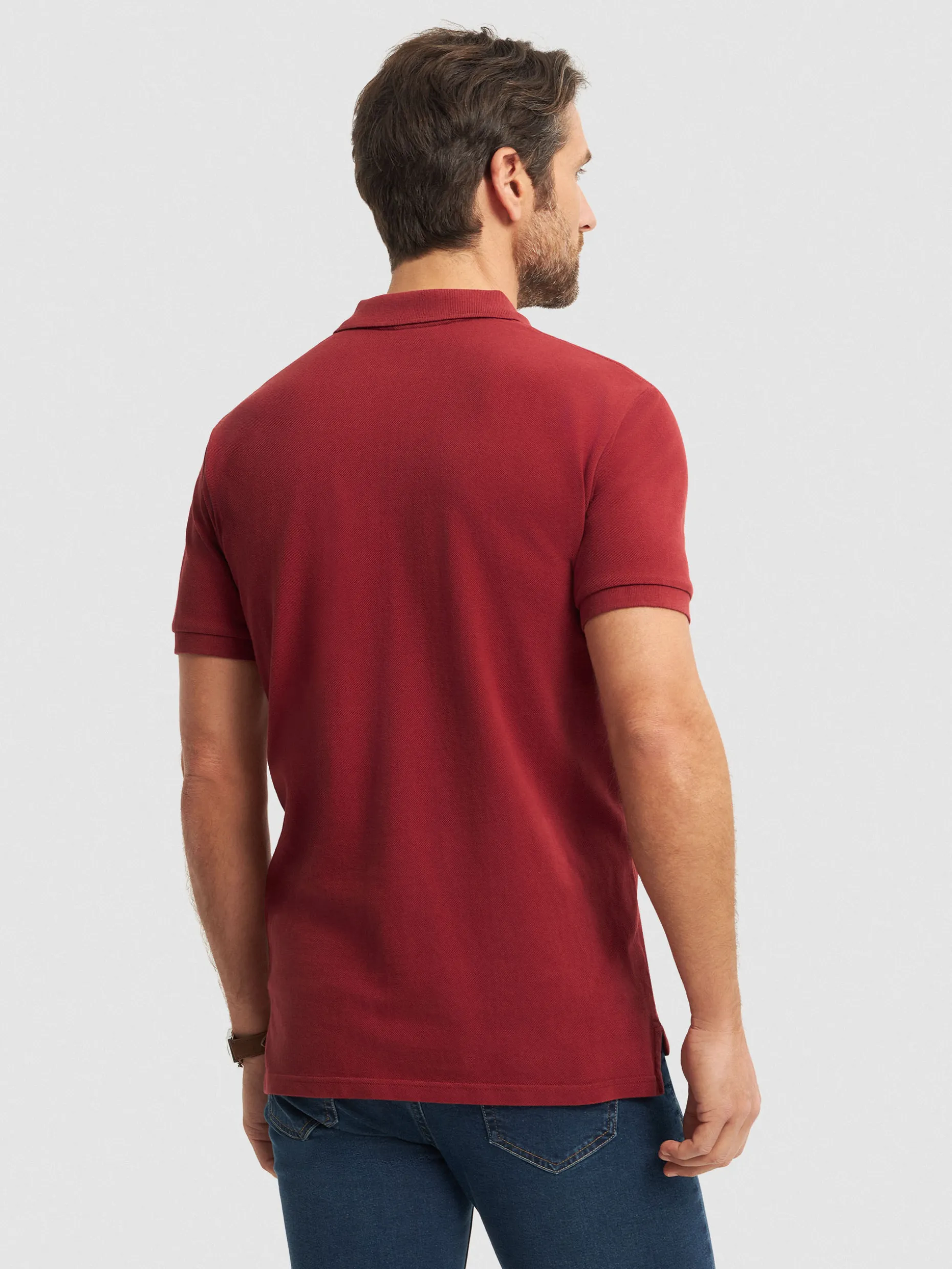 Maglietta Polo Classica Alvaro Moreno - Modello Essential Uomo - Tessuto Traspirante - Confezione Elegante