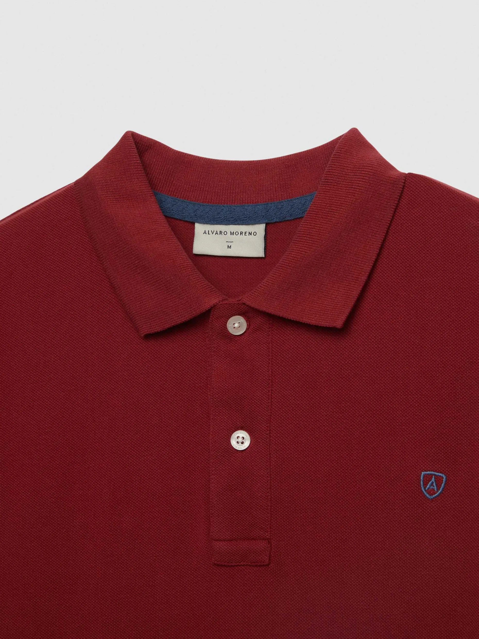 Maglietta Polo Classica Alvaro Moreno - Modello Essential Uomo - Tessuto Traspirante - Confezione Elegante