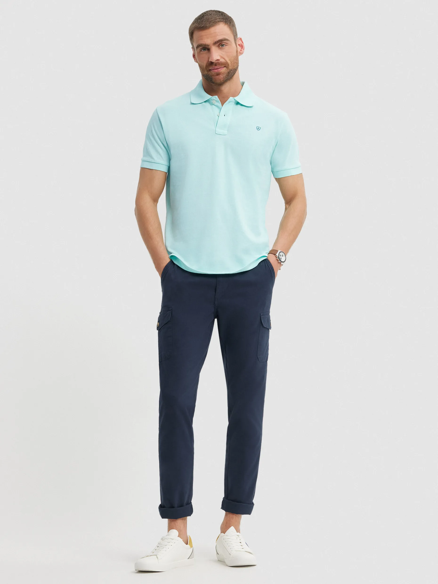 Maglia Polo Classica Firma Alvaro Moreno - Tessuto Traspirante, Comfort Ottimale, Stile Senza Tempo