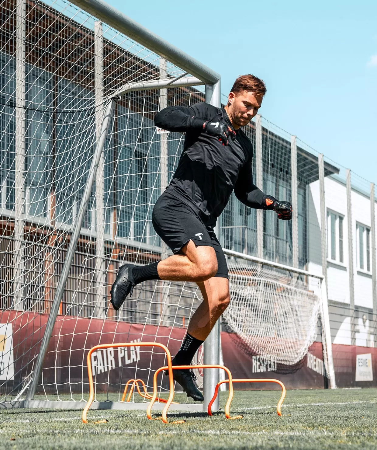 Ostacoli Allenamento Titan Pro - Set Regolabile 23, 30, 40 e 50 cm per Circuiti Funzionali