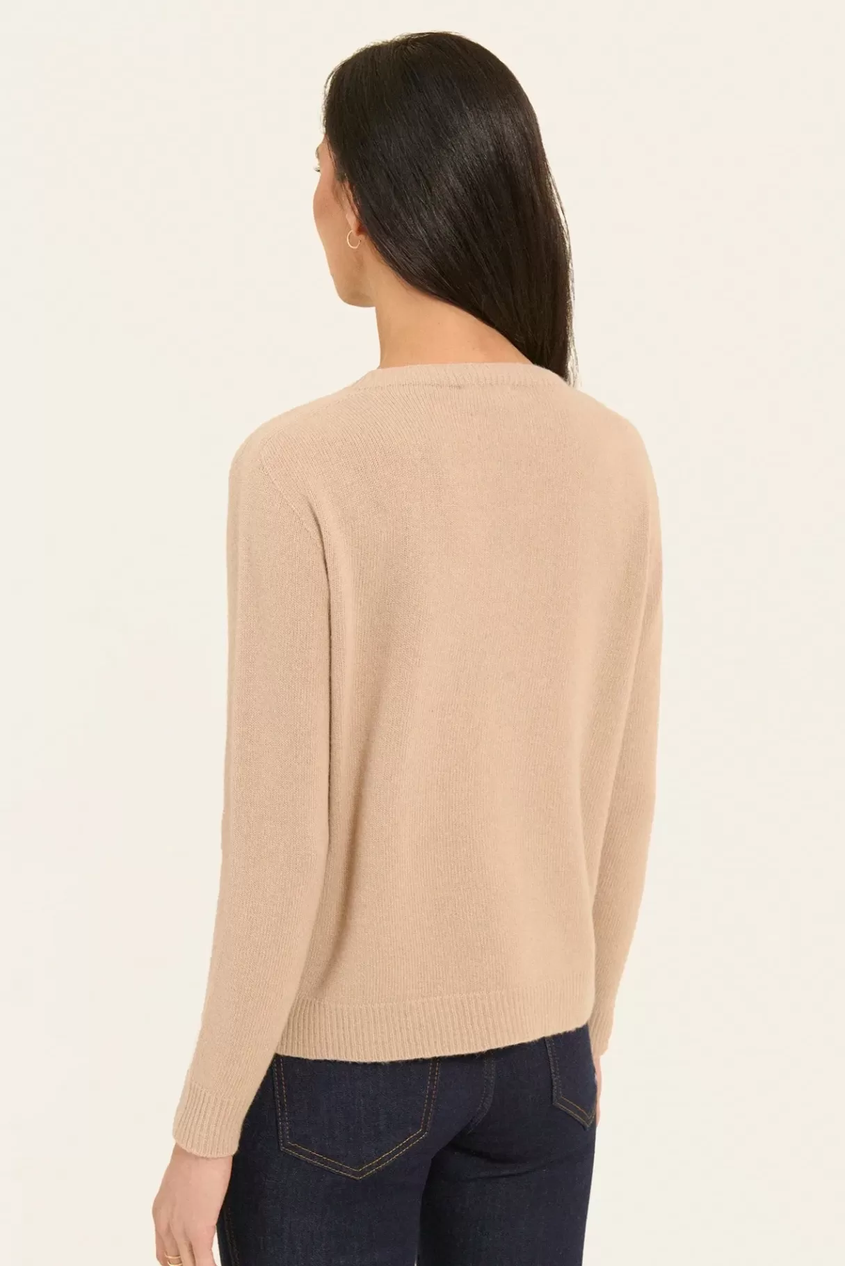Maglioni e Gilet NAF NAF - Amanda Beige, Confortevole con Stile Casual
