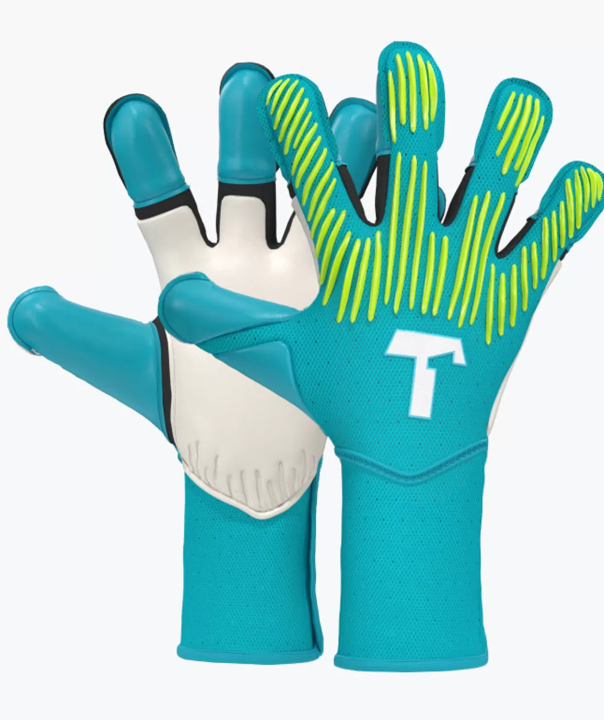Guanti Junior T1TAN Rebel 2.0 Celeste con Rinforzi Pro - Design Ergonomico per Allenamenti Ad Alto Rendimento (Serie FP)