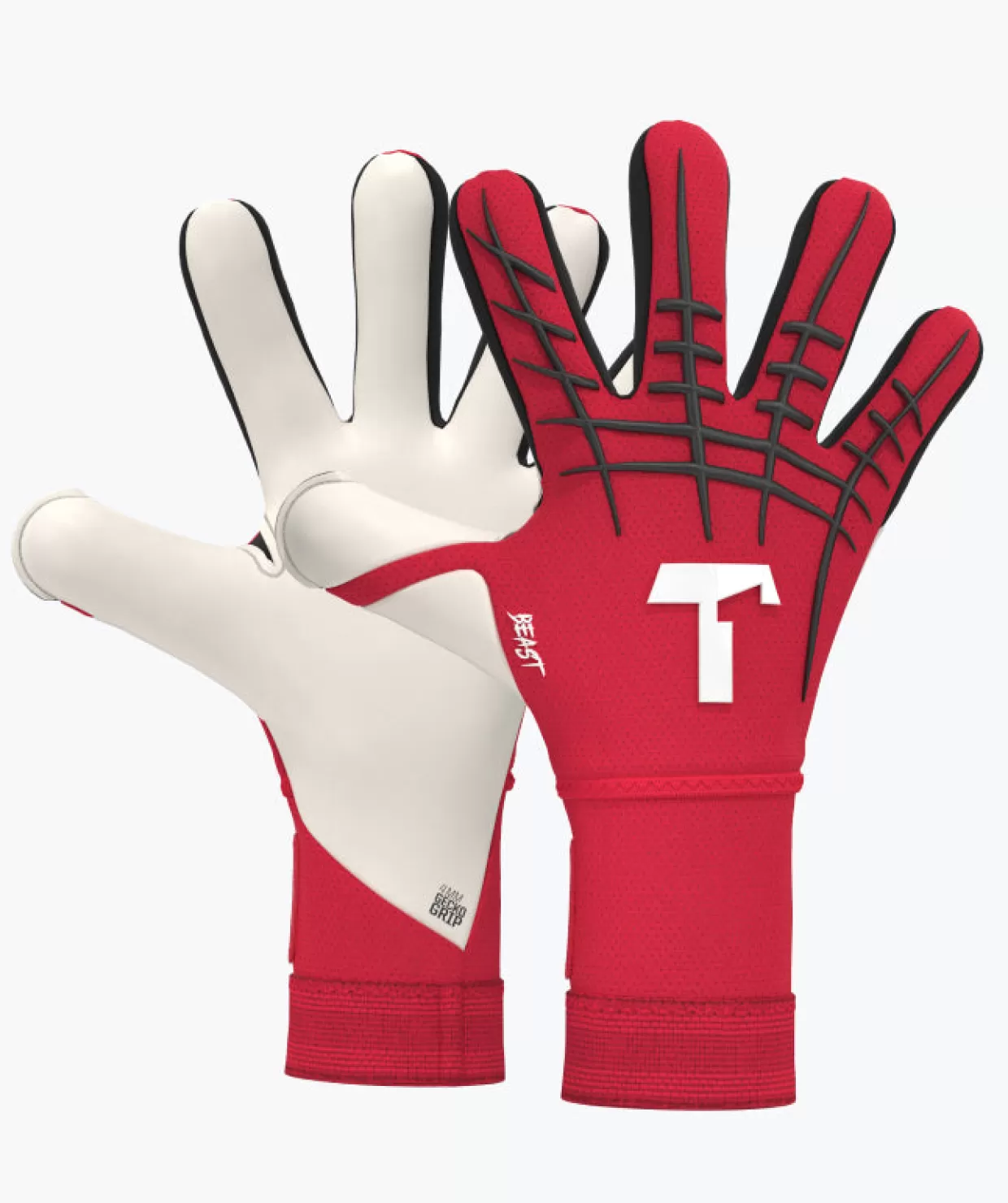Guanti Portiere Junior con Protezioni in Titanio - T1TAN Red Beast Pro 3.0 Serie FP | Ad Alto Rendimento per Allenamenti Intensi