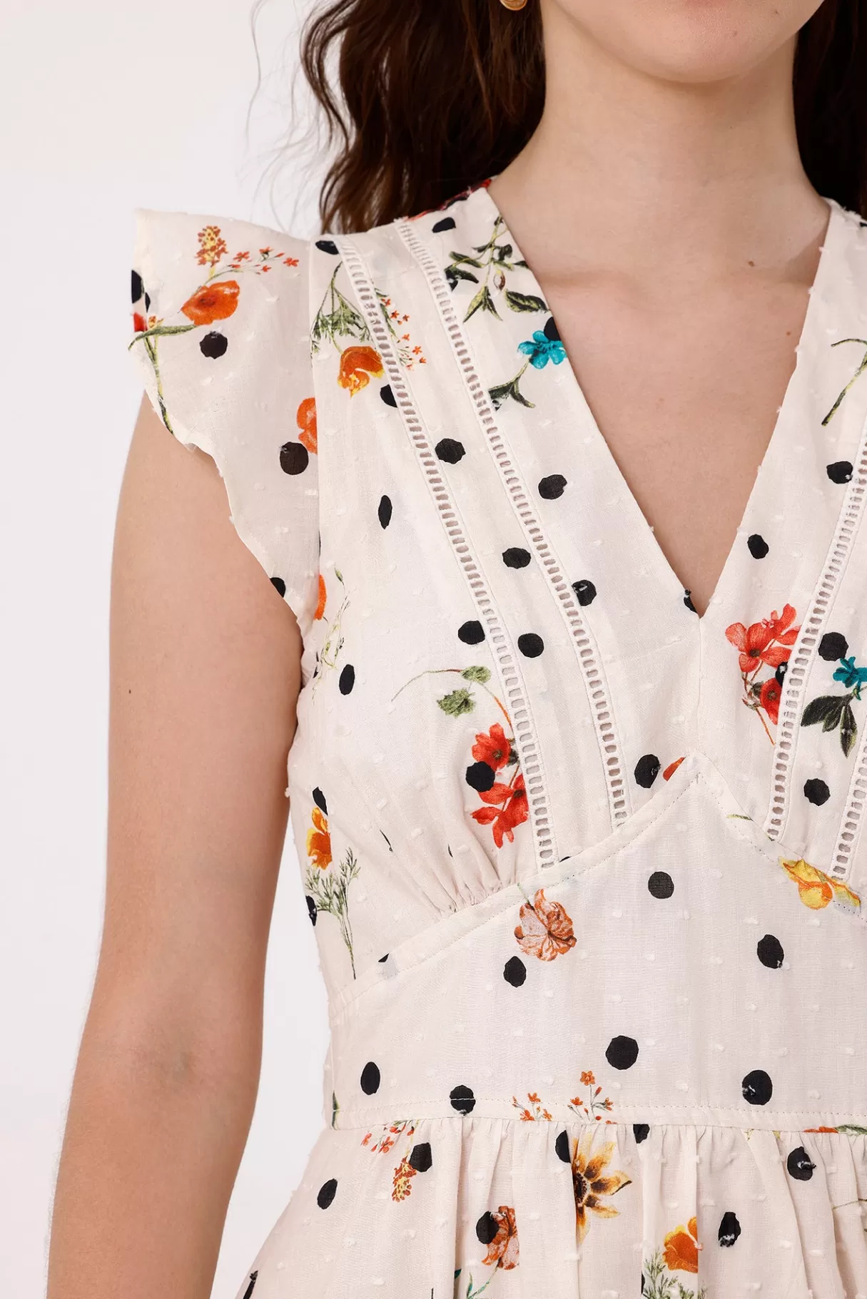 NAF NAF Vestito Christy Floreale, Modello Confezione Originale