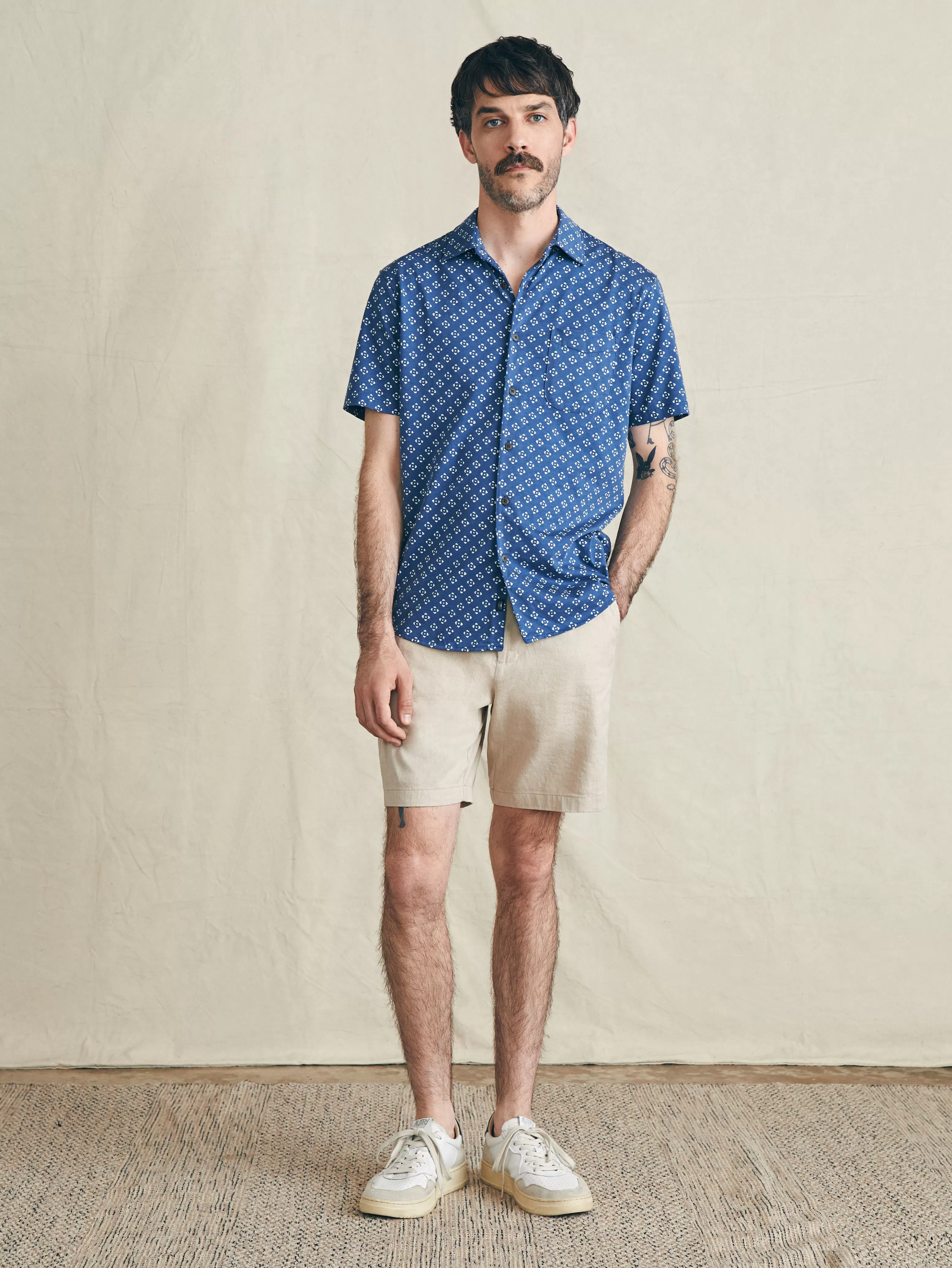 Maglietta Hermosa in Maglia Morbida con Maniche Corte - Faherty Brand, Conforto a Prezzo Contenuto