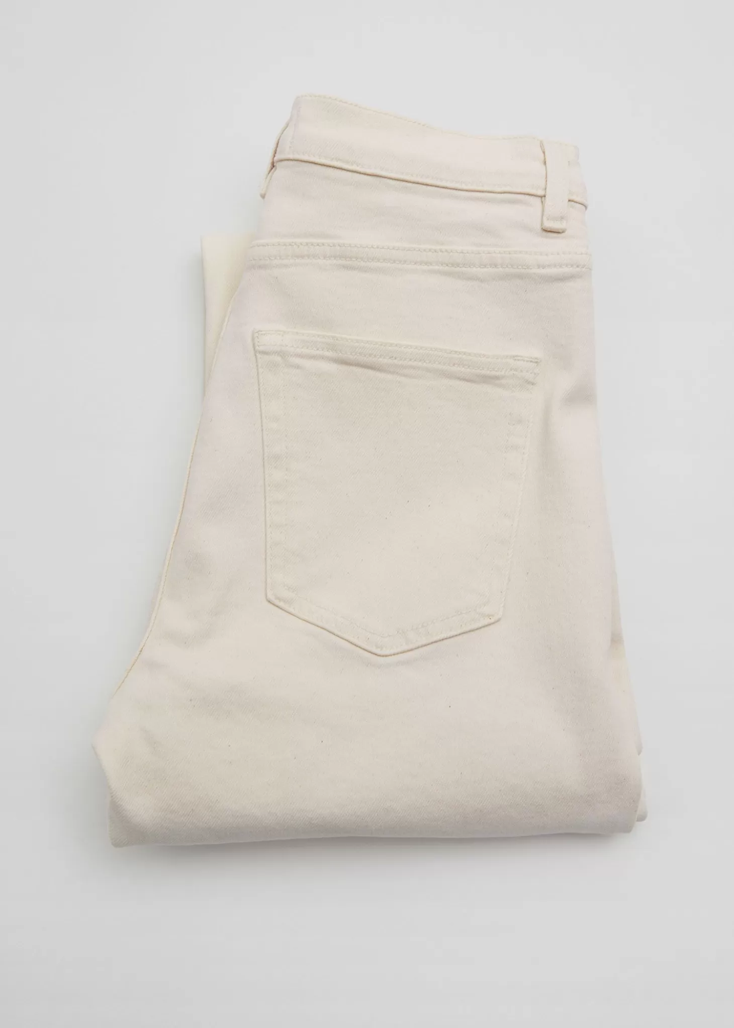 Saldi Other Stories - Jeans Modellanti Avorio in Denim Essenziale con Taglio Slim