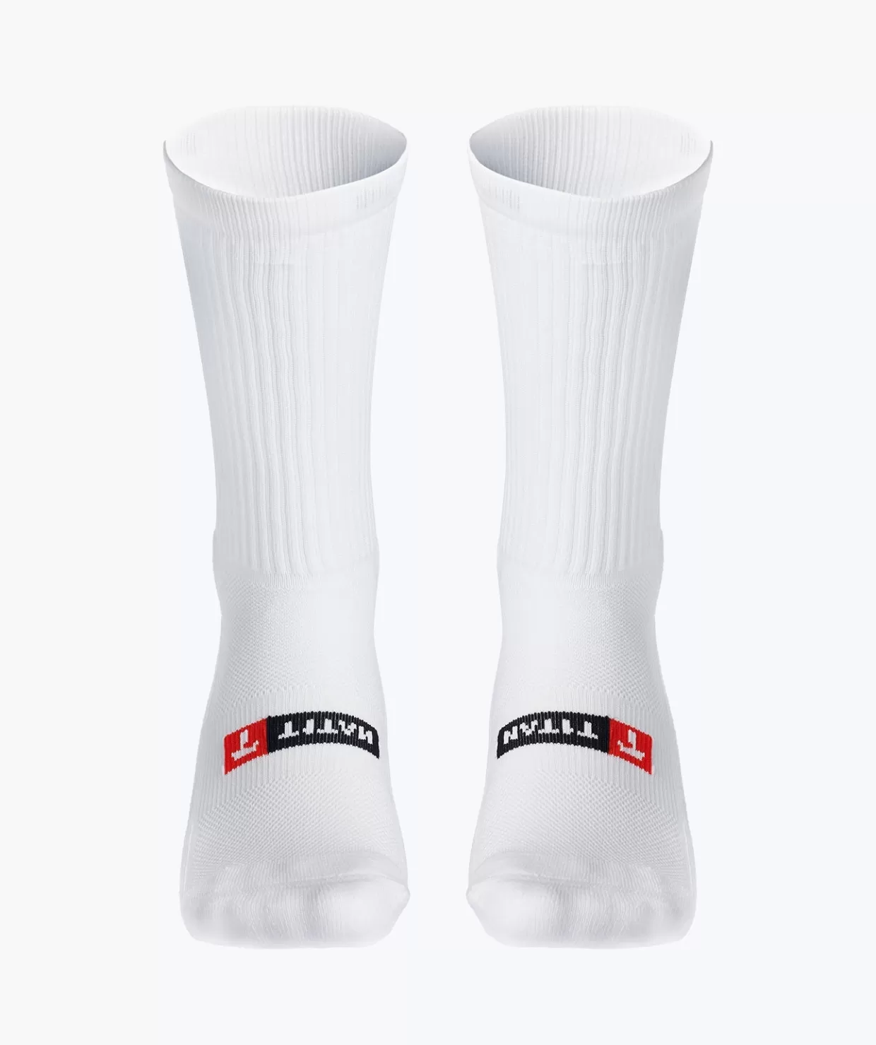 Calze Sportive T1TAN Ultra Traspiranti - Bianco Puro per Attività Intense