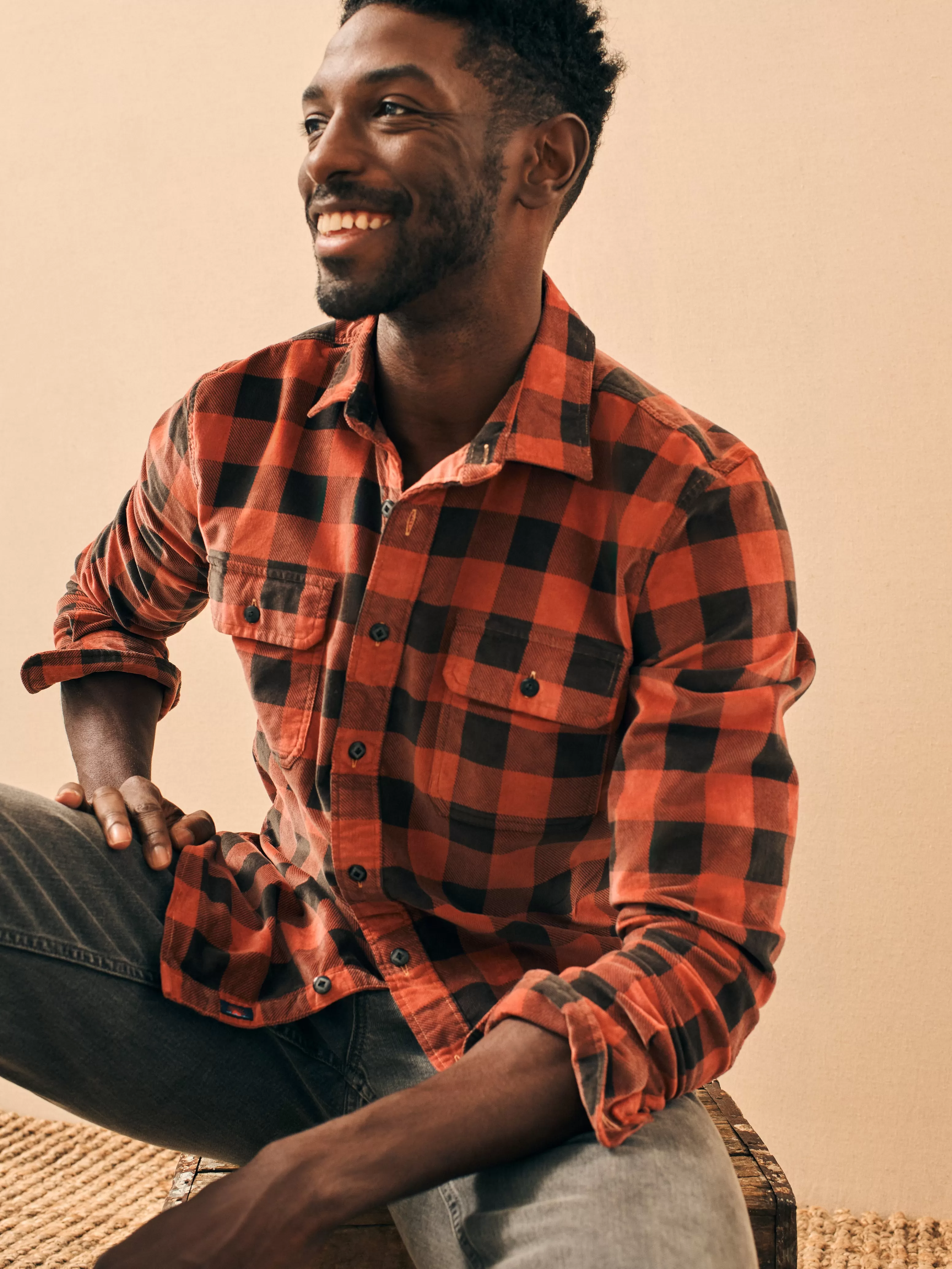 Camicia Utility in Corduroy Elastico Faherty – Confortevole e Pratica, Offerta Speciale Autunno/Inverno 2023