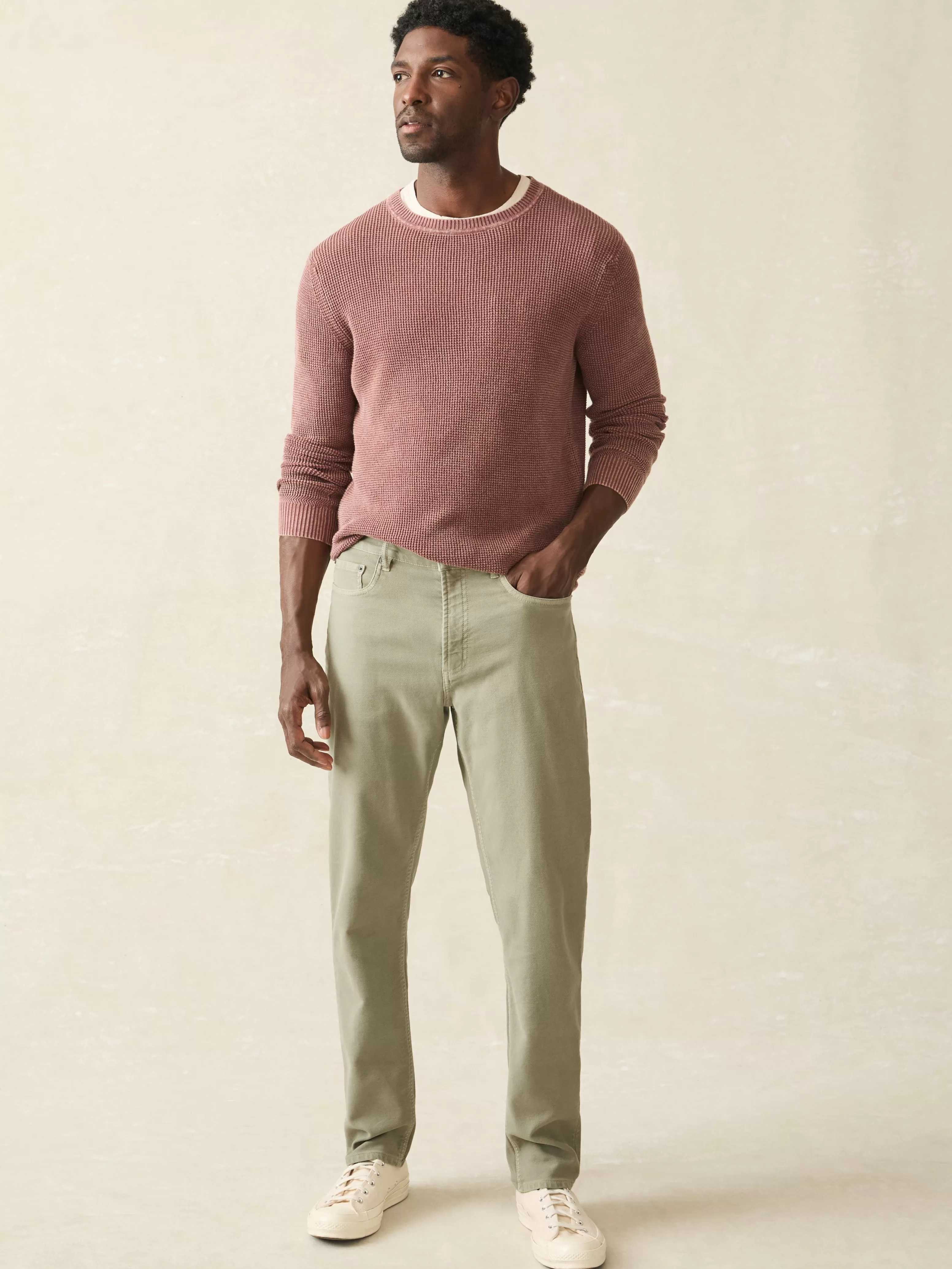 Pantaloni Sportivi Elasticizzati Faherty - Design Confortevole con 5 Tasche, Tessuto Terry Morbido in Offerta Speciale