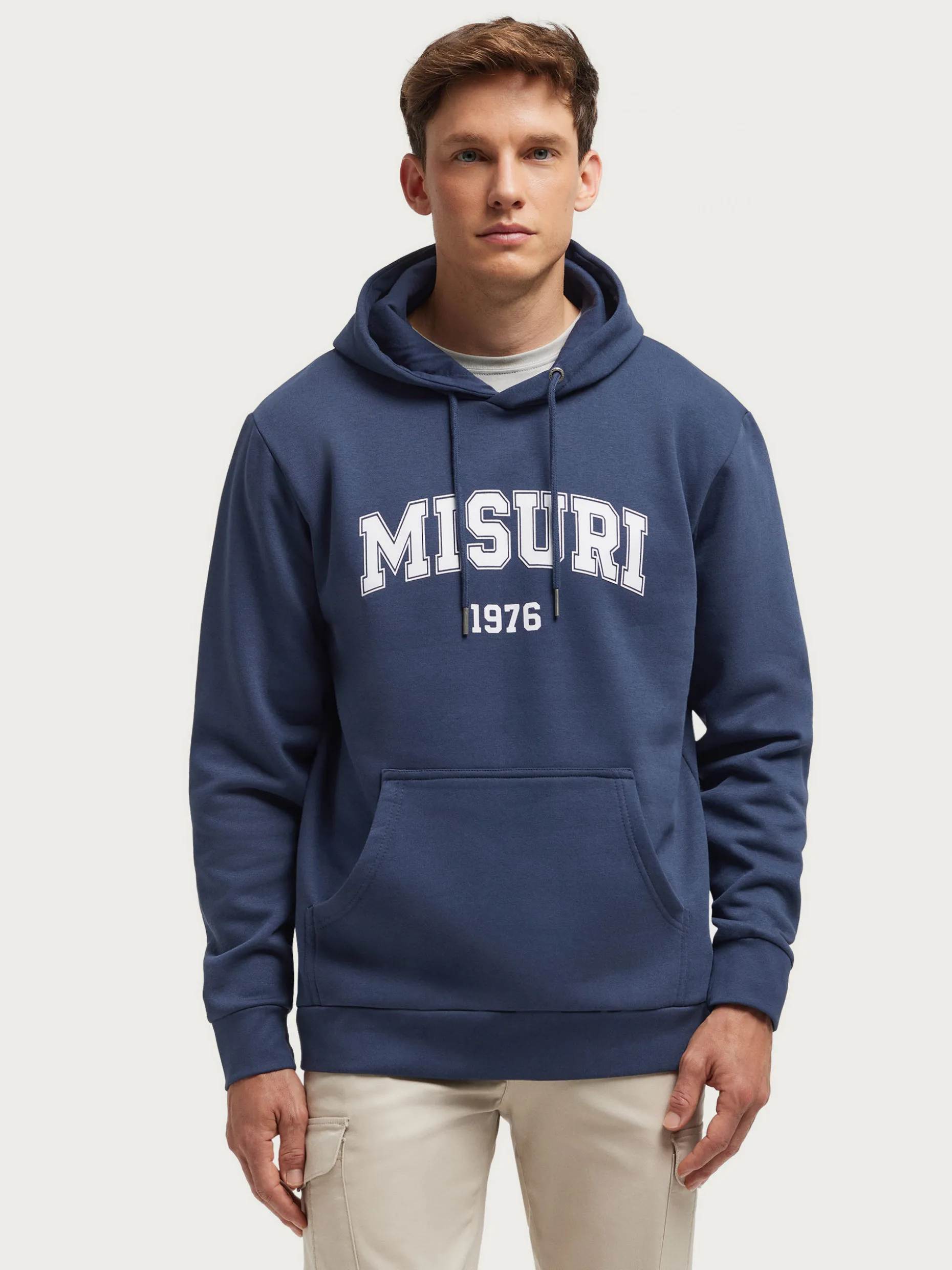 Felpa Con Cappuccio MISURI - Design Minimalista in Puro Cotone | Abbigliamento Casual Premium | Cappuccio Con Ricamo Detto | Collezione Autunno/Inverno | Negozio Ufficiale Alvaro Moreno