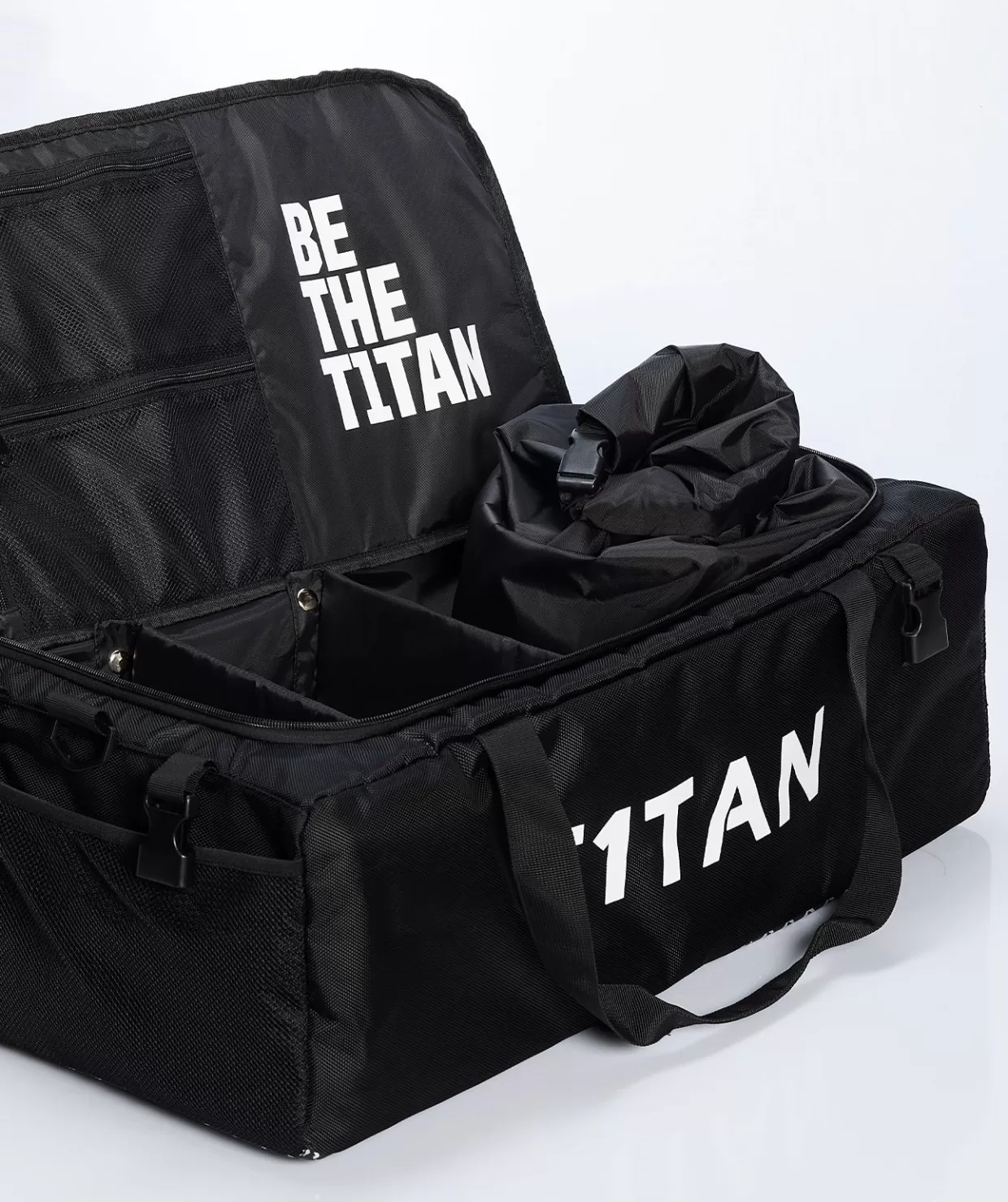 Borsa Multifunzione T1TAN - Sportiva Resistente, Capiente e Impermeabile in Nero Unisex