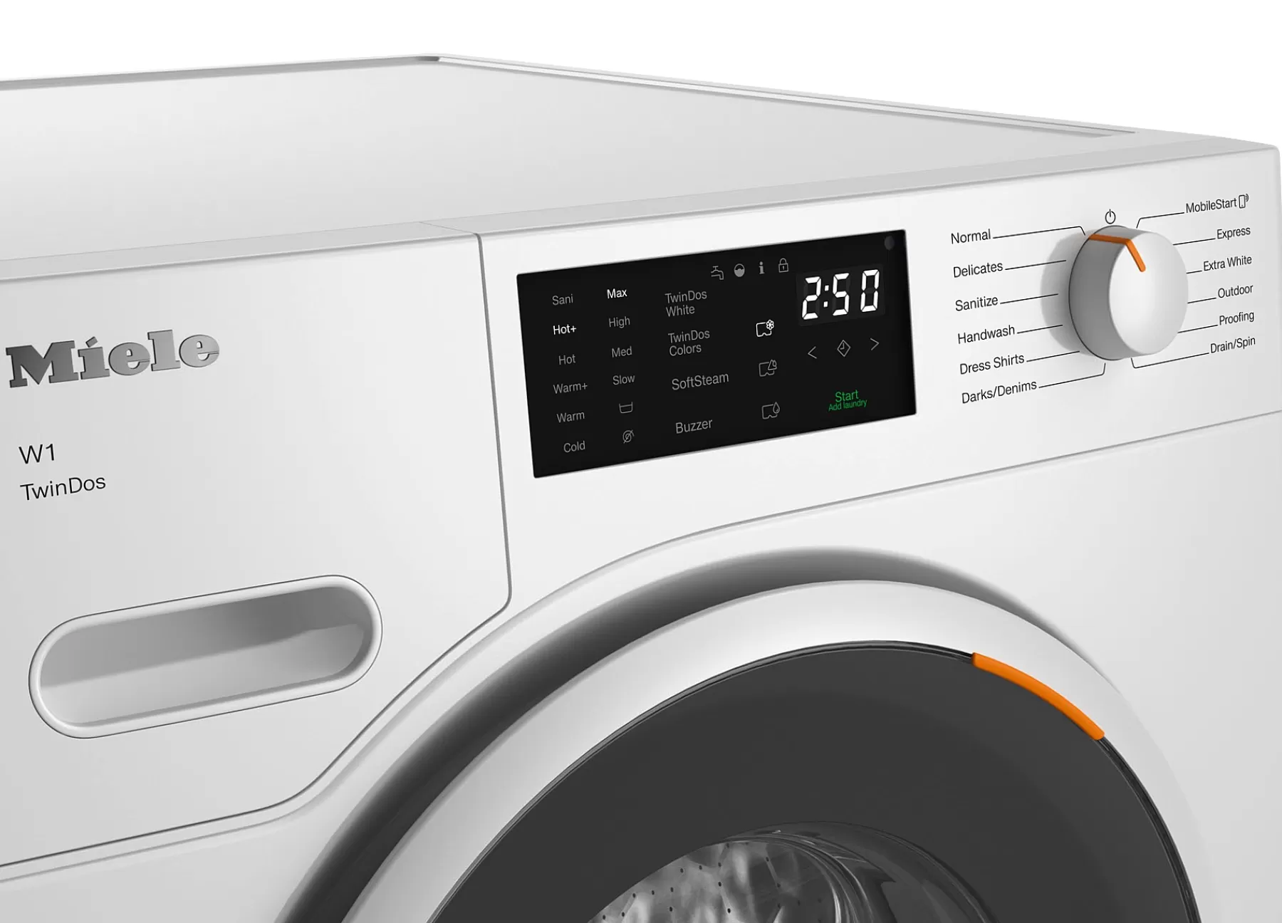 Lavatrice Professionale Miele WWED660WCS - Modello Frontale con Tecnologia Dosaggio Automatico (TDOS) per Prestazioni Silenziose